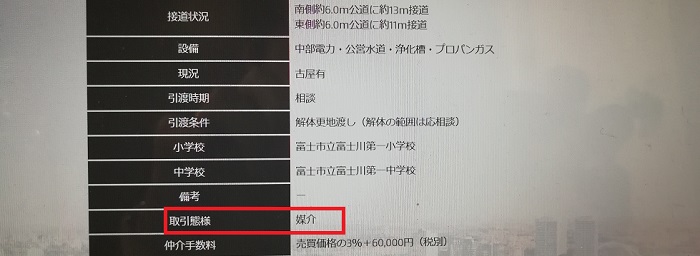 取引態様・媒介　新富不動産スタジオ公式HPより